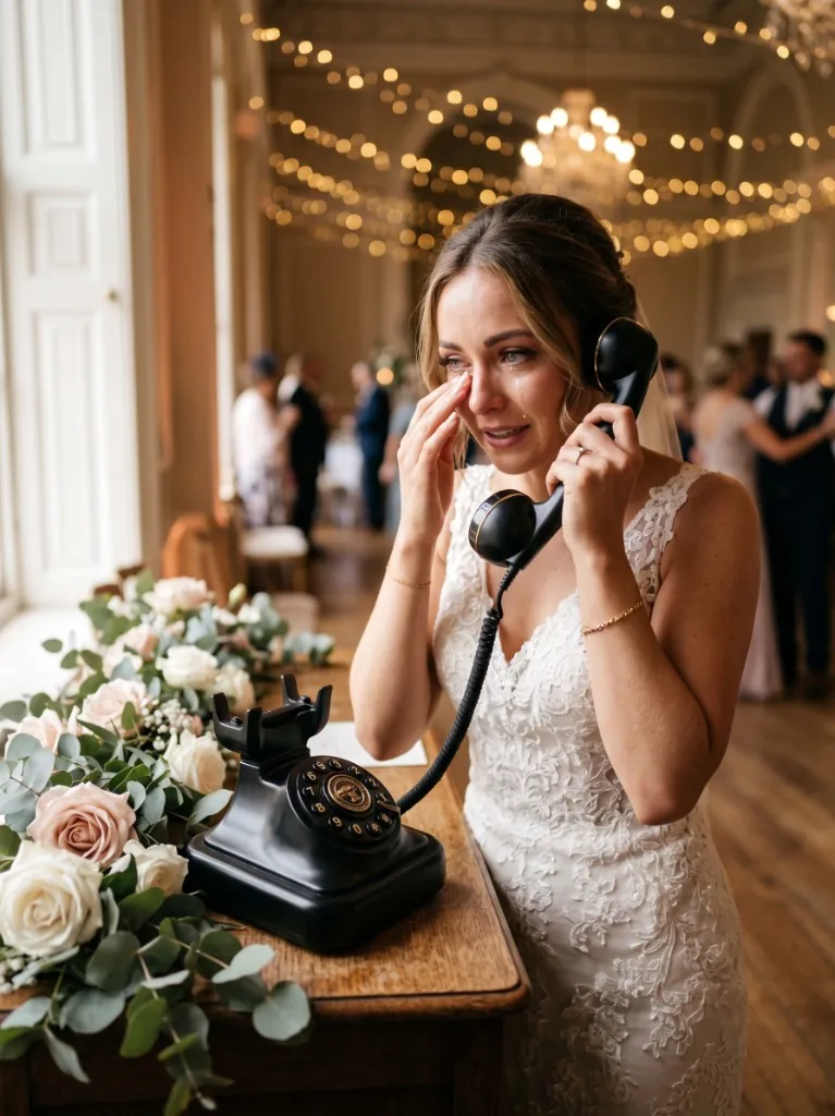 Telefon życzeń / audio księga gości — telefon zyczen audio ksiega gosci wzruszona panna mloda